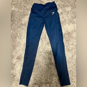 Dark Blue Gymshark Dry Leggings